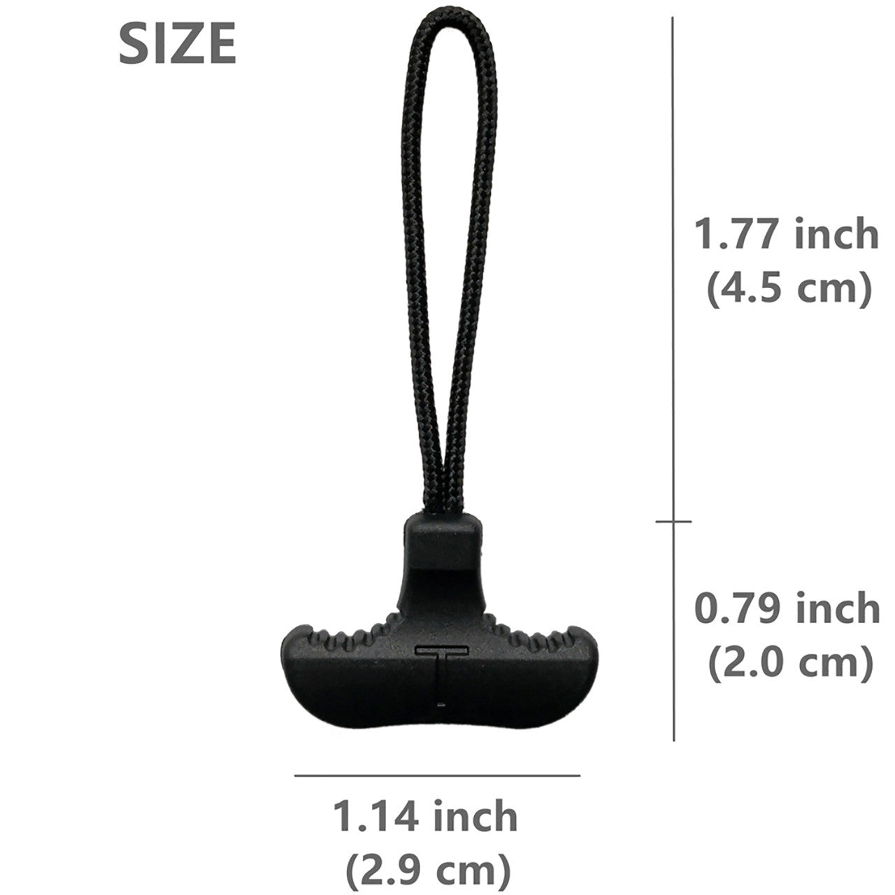 Rescue Essentials T Grip Zipper Pulls, size