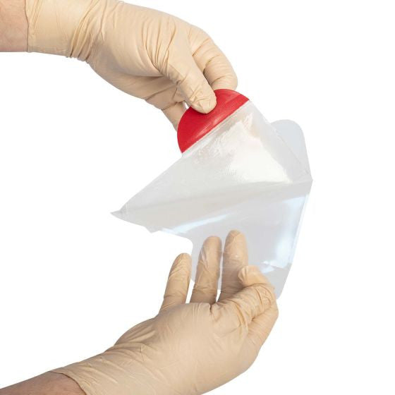 NAR HyFin® Chest Seal, being peeled off backing