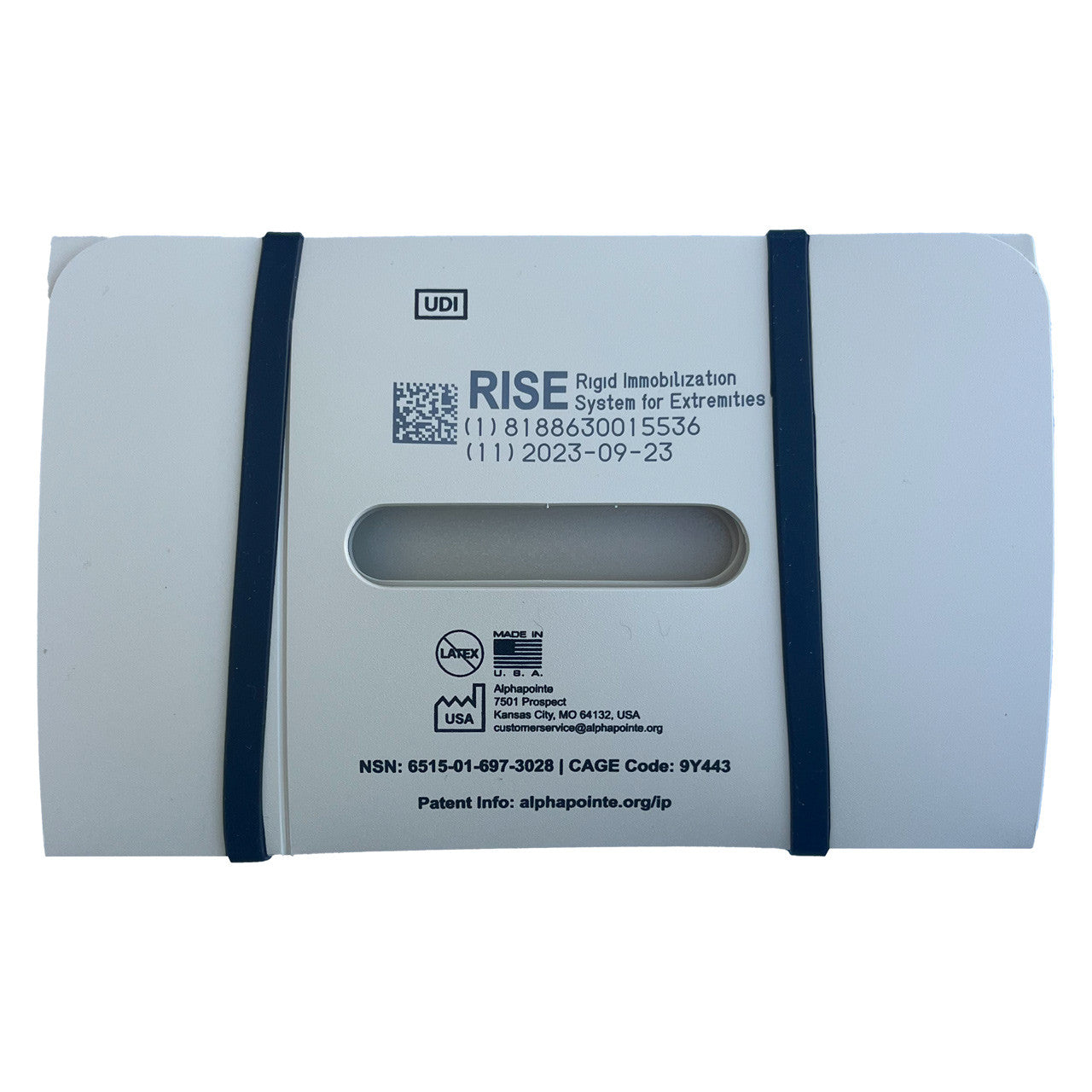 RISE™ Rigid Immobilization System for Extremities, Back
