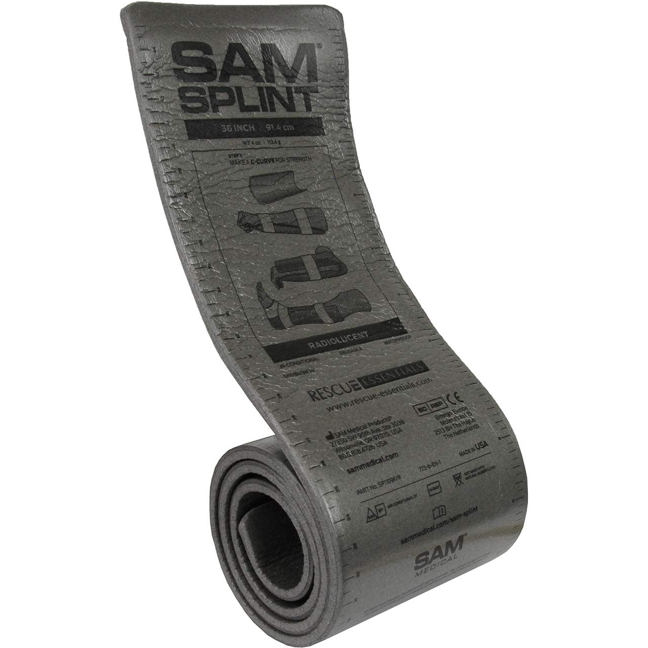 SAM Splint - Original 36 inch in grey color