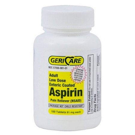 81mg Aspirin (100 Count Bottle)