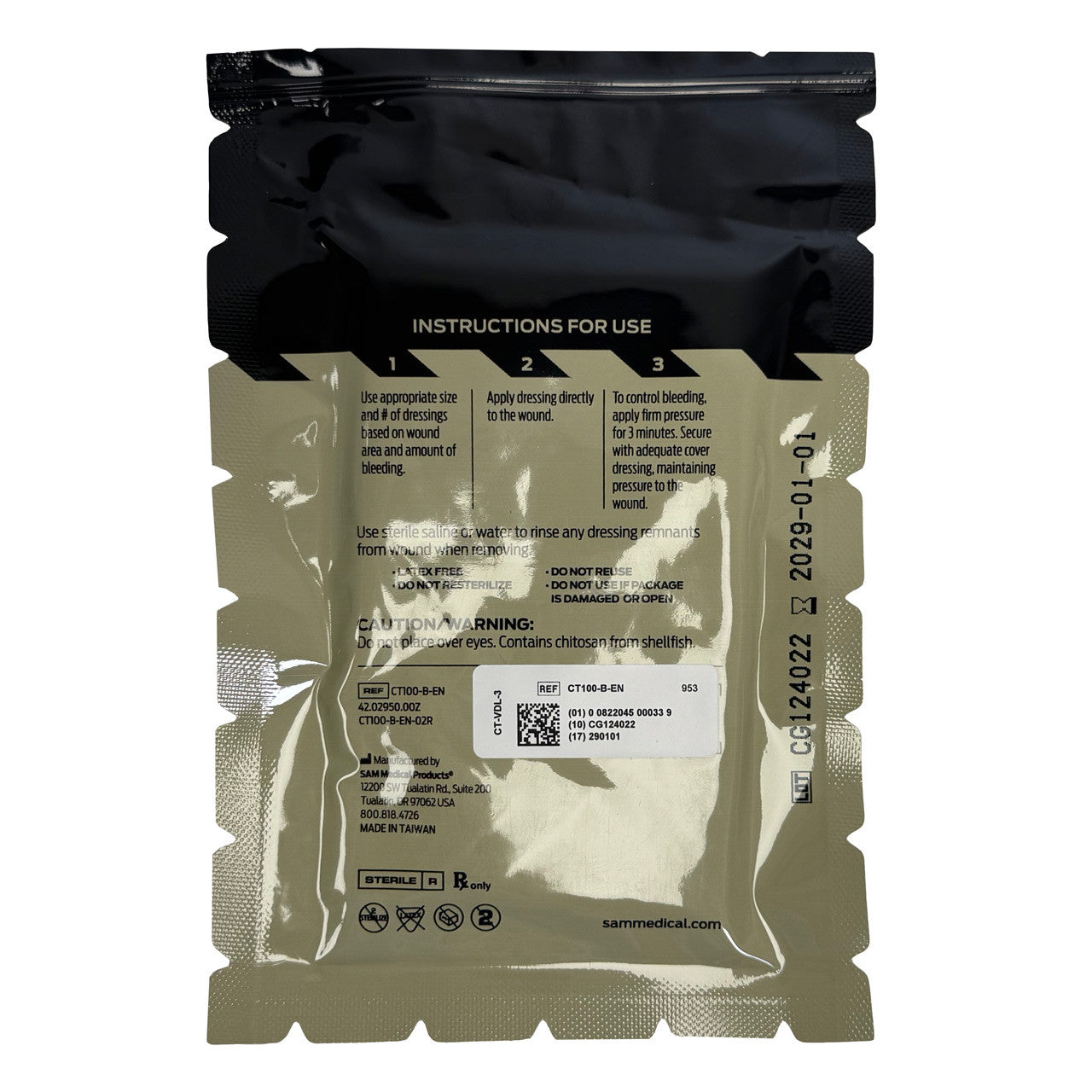 Chito-SAM™ 100, Z-Fold Hemostatic