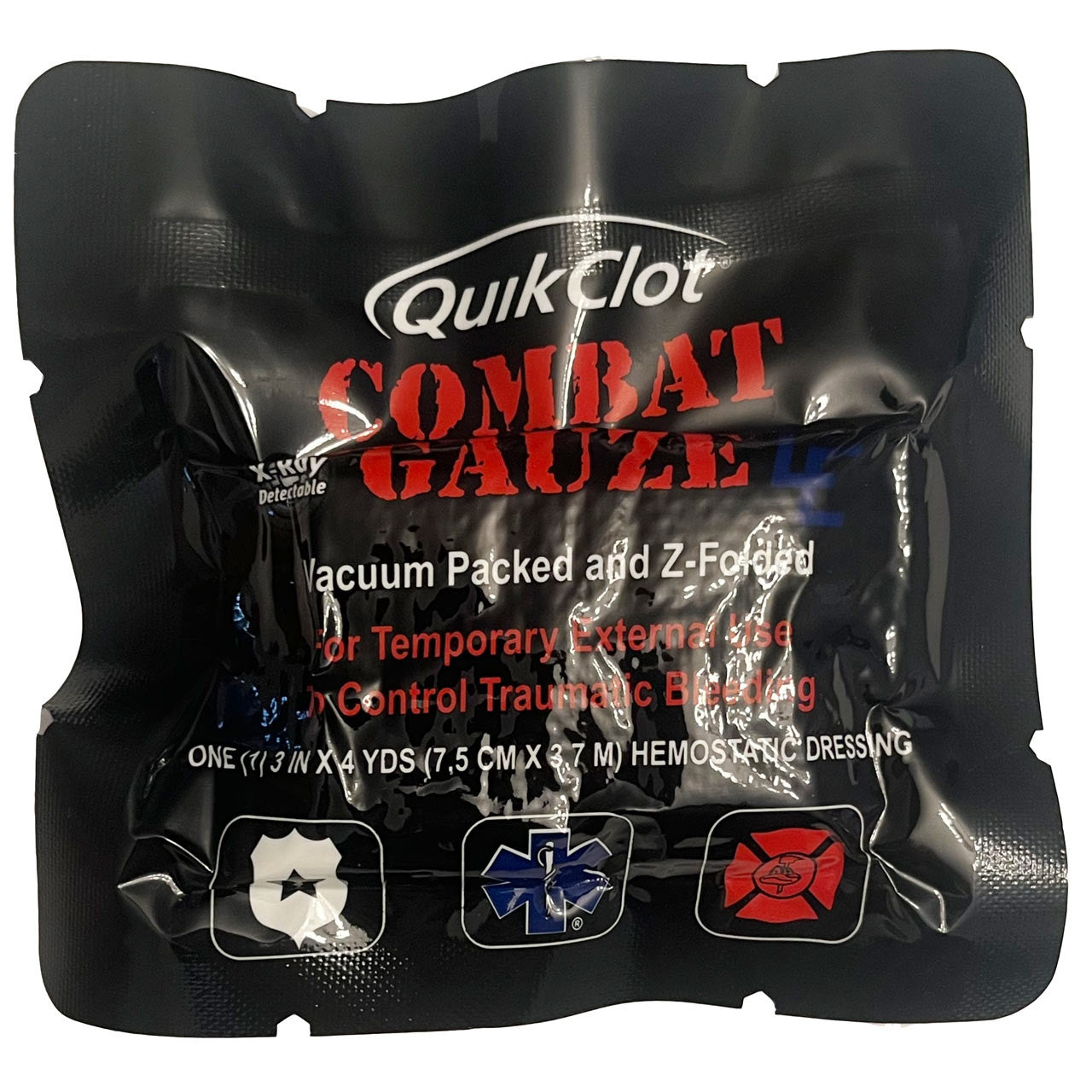 QuikClot EMS Starter Pack, dressing, combat gauze front
