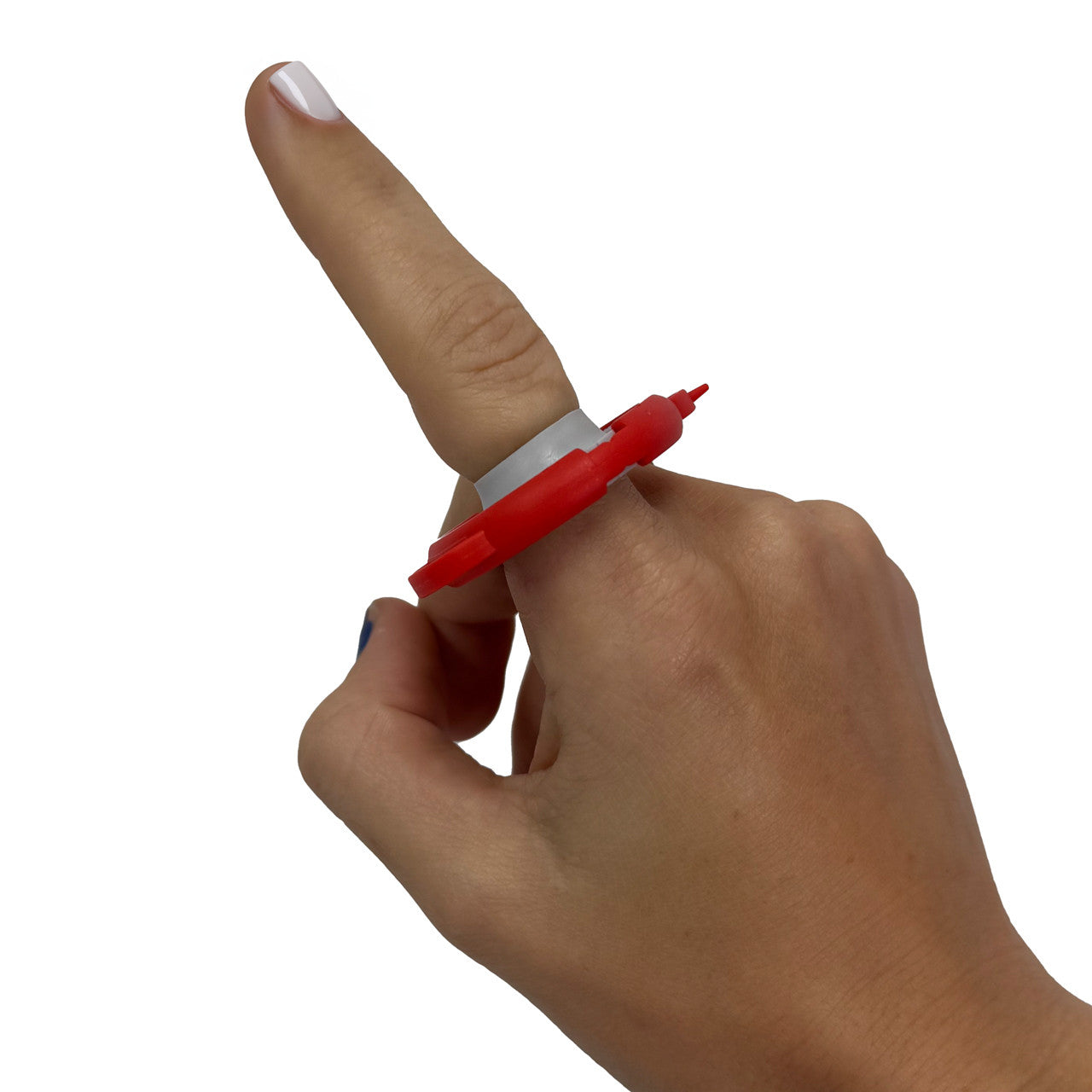 T-Ring Finger Tourniquet, on adult finger