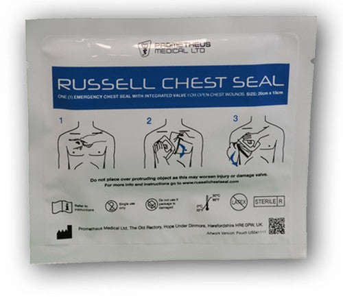 Russell Chest Seal by Tac Med Solutions by TacMed Solutions in package