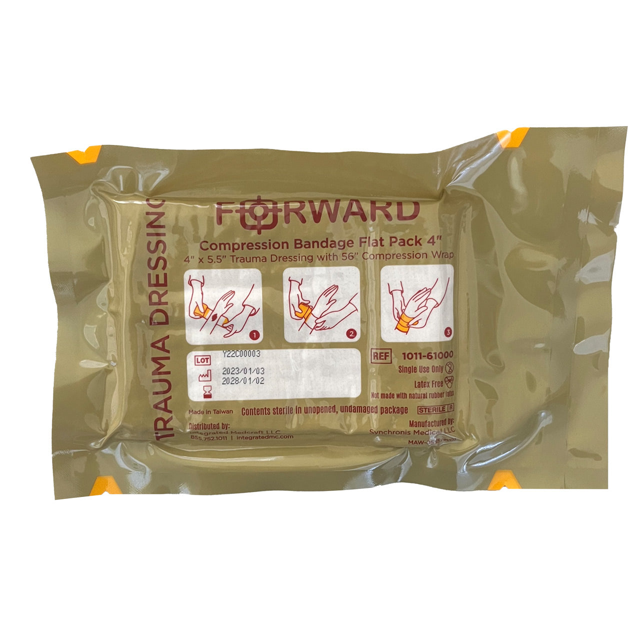 Forward Trauma Compression Dressing 4" (Flat/Rolled)
