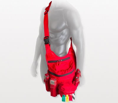 Red Rapid Response Kit, on mannequin