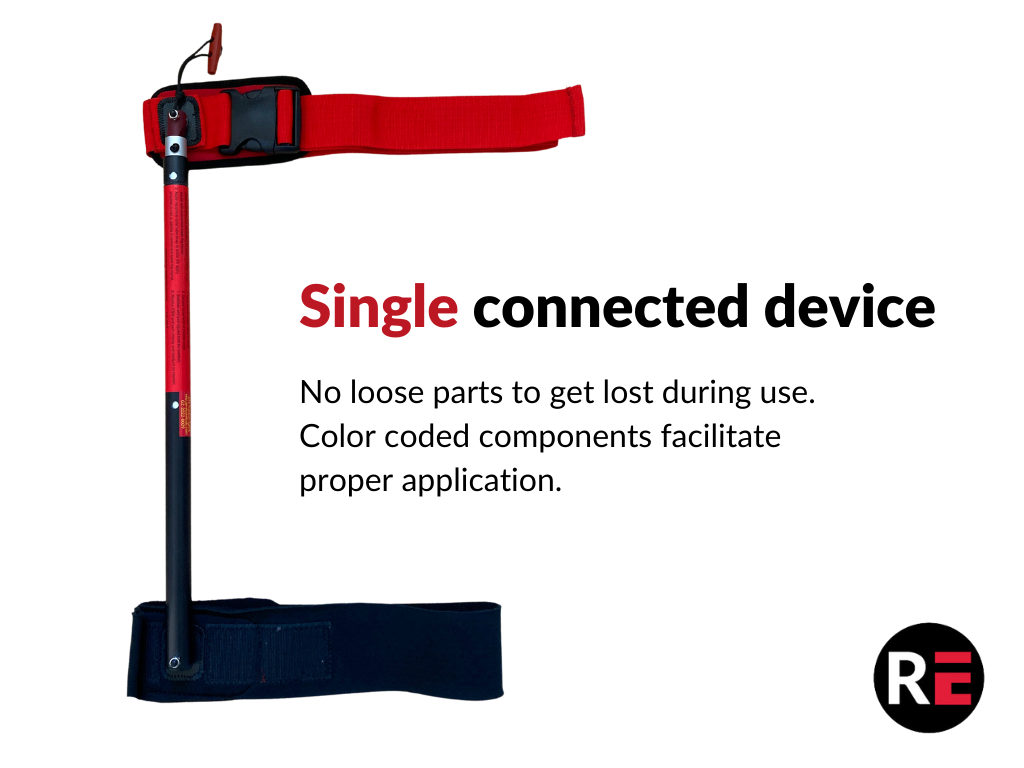 The Slishman Traction Splint (STS) Gen2 graphic, Single connected devise