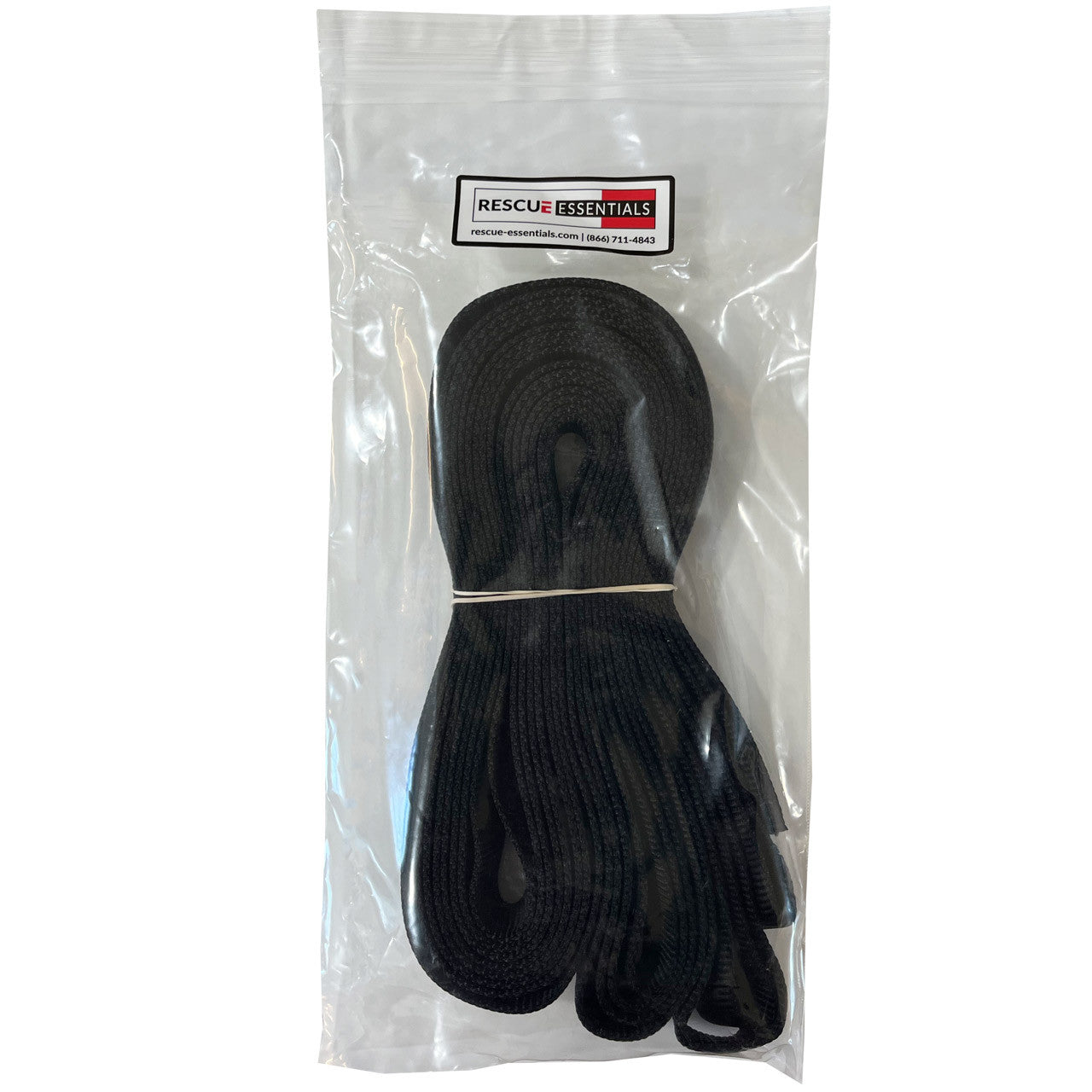 Black Tubular Nylon Webbing, front of packaging