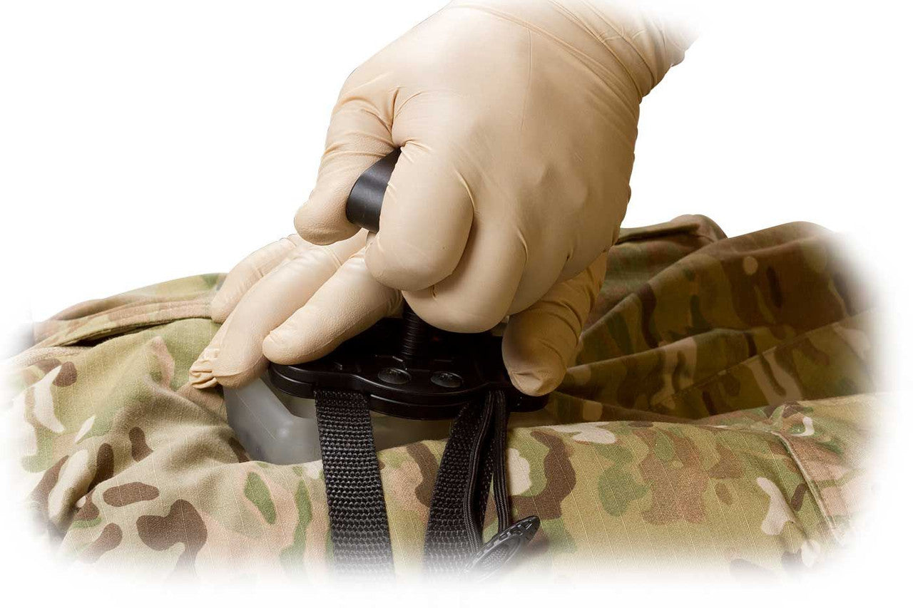 Junctional Emergency Treatment Tool, In use