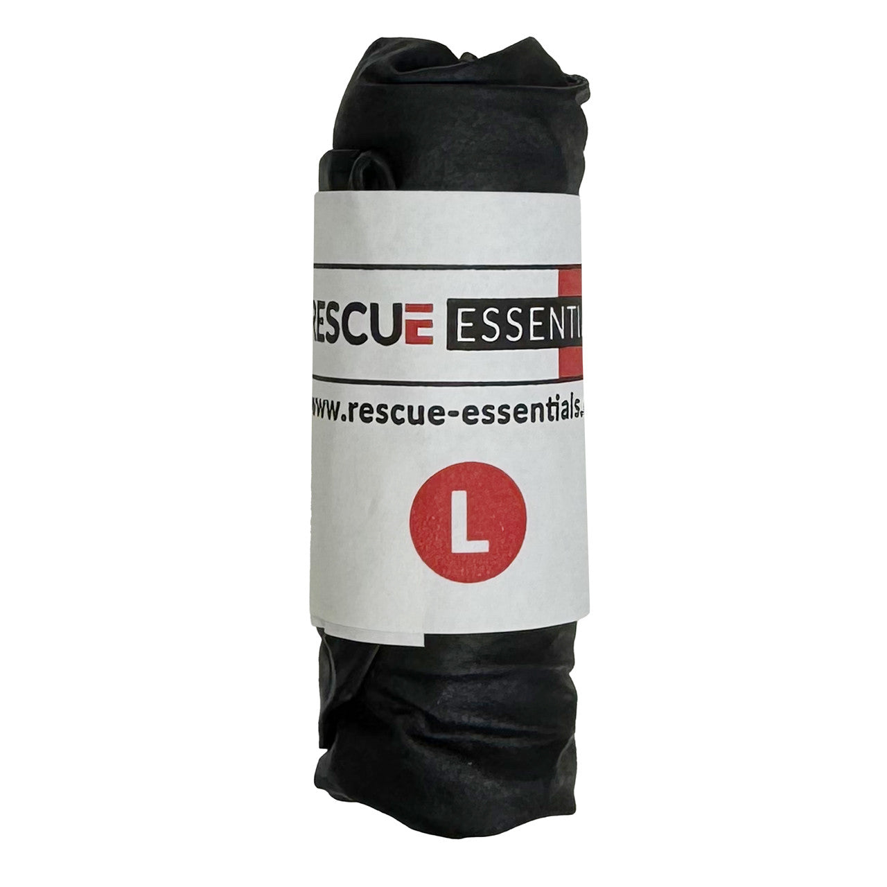 Ten Rolled Pairs Black Tactical Nitrile Gloves