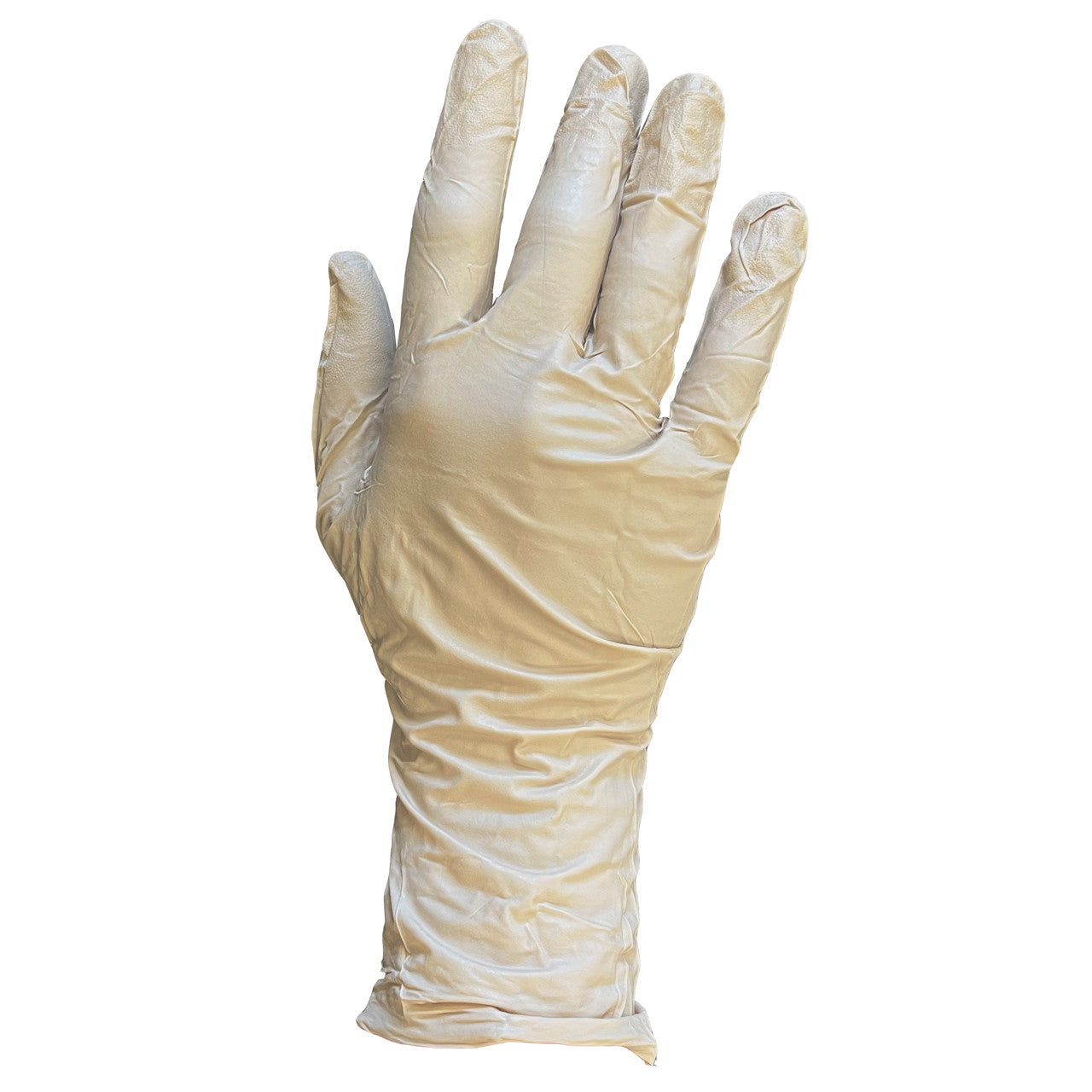 Bear Claw® Tan Nitrile Glove, on hand