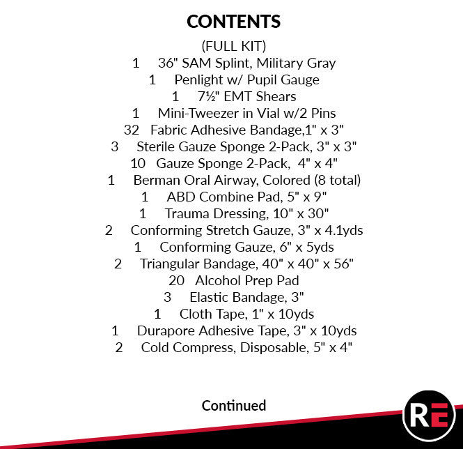 CBP First Responder Refill Kit