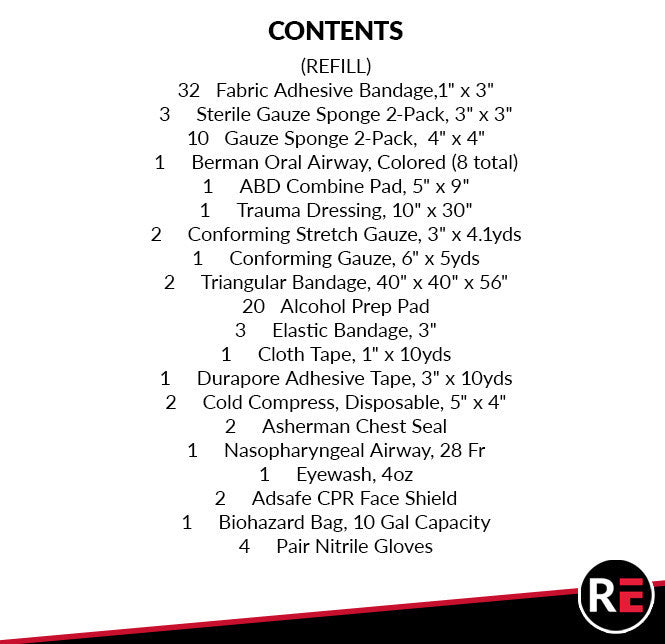 CBP First Responder Refill Kit