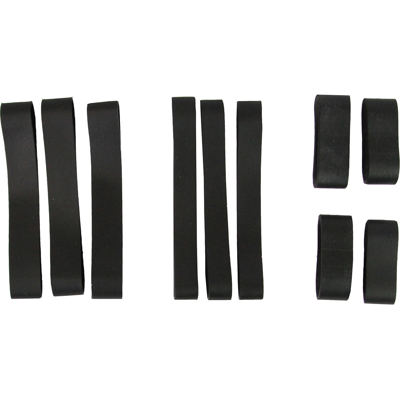 Rocket Bands - EPDM Black Rubber Bands - 10 Pack Variety