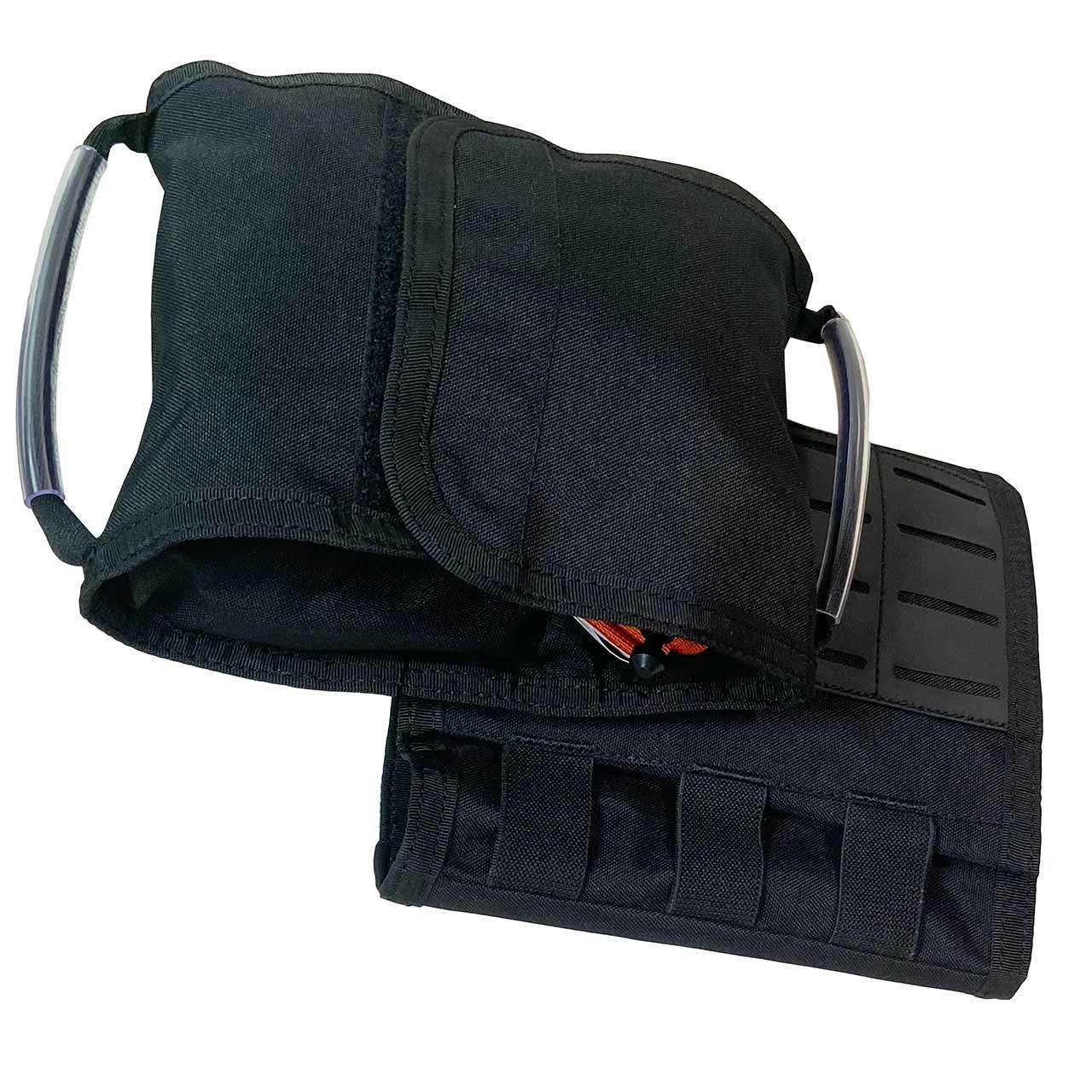 Rescue Essentials FLAT IFAK, kit packed in pouch showing the sleeve and pouch separated