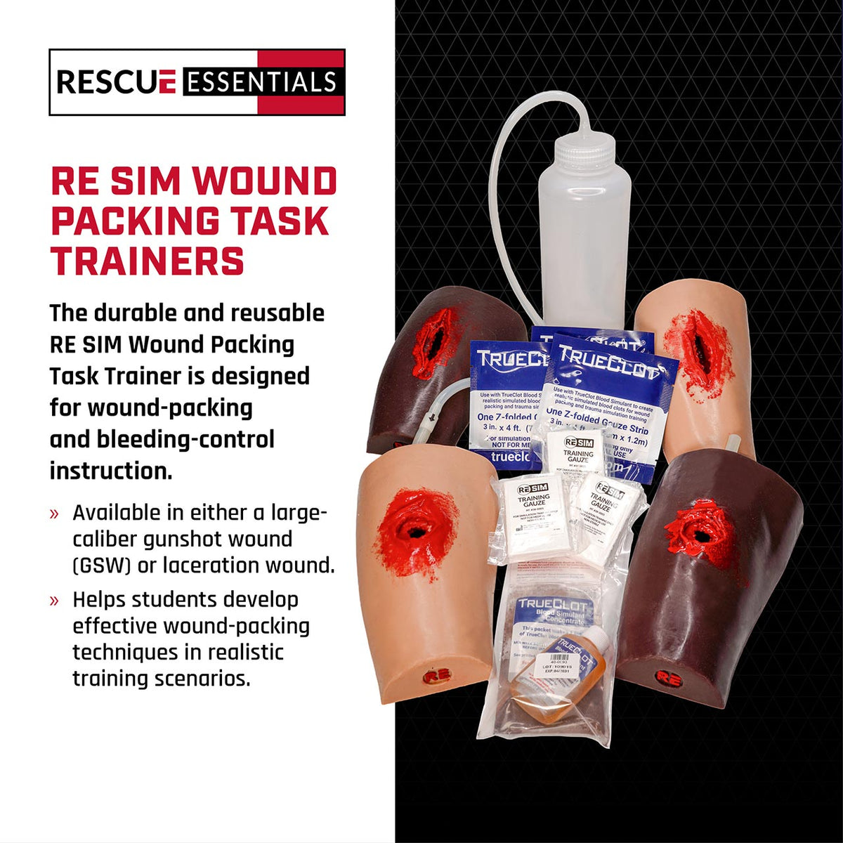 RE SIM Wound Packing Task Trainer