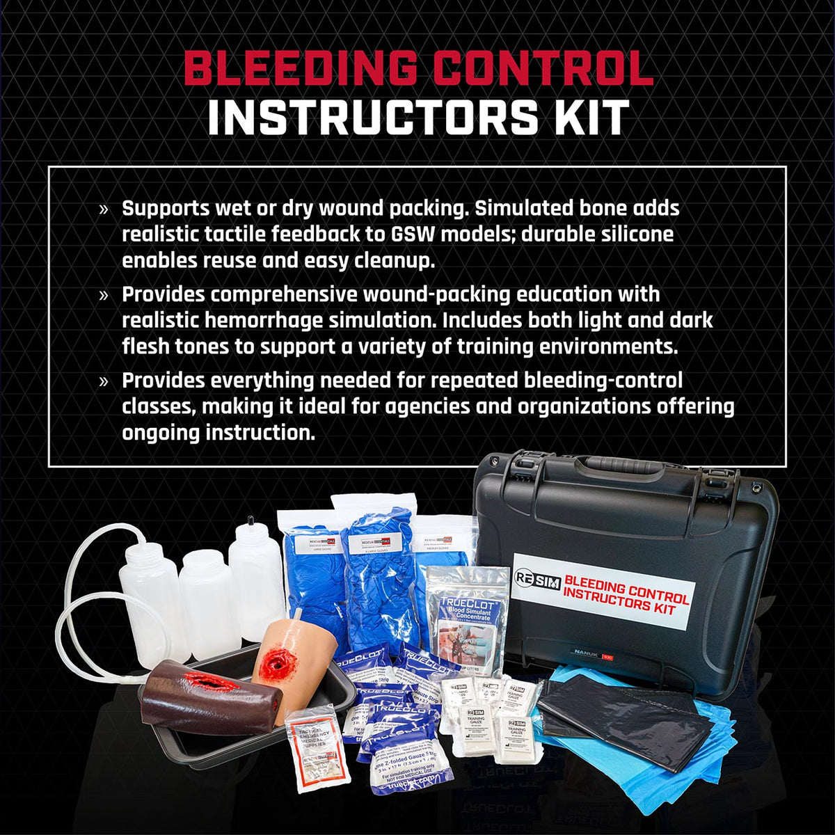 Rescue Essentials Bleeding Control Instructors Kit