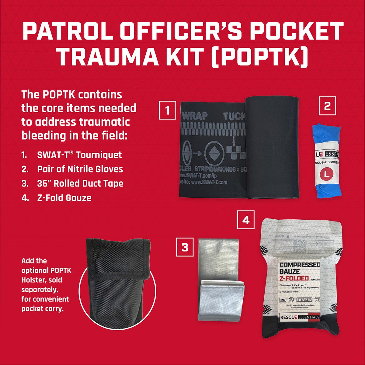 Patrol Officer's Pocket Trauma Kit