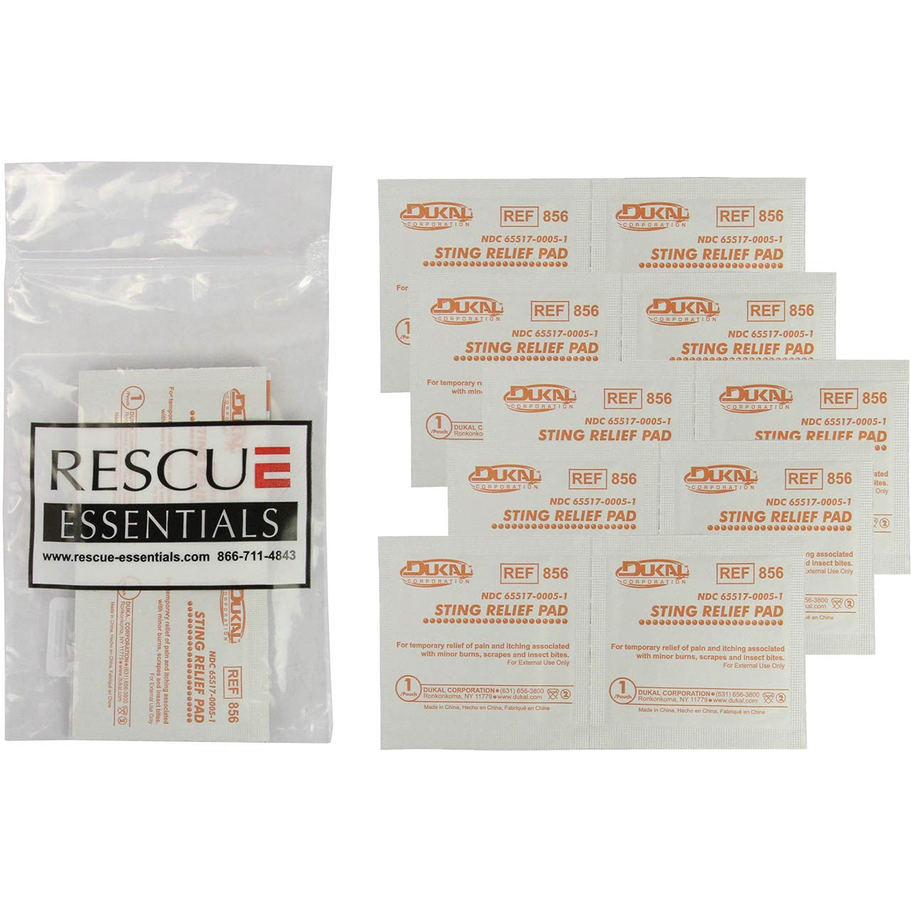 Sting Relief Wipes, 10-packs