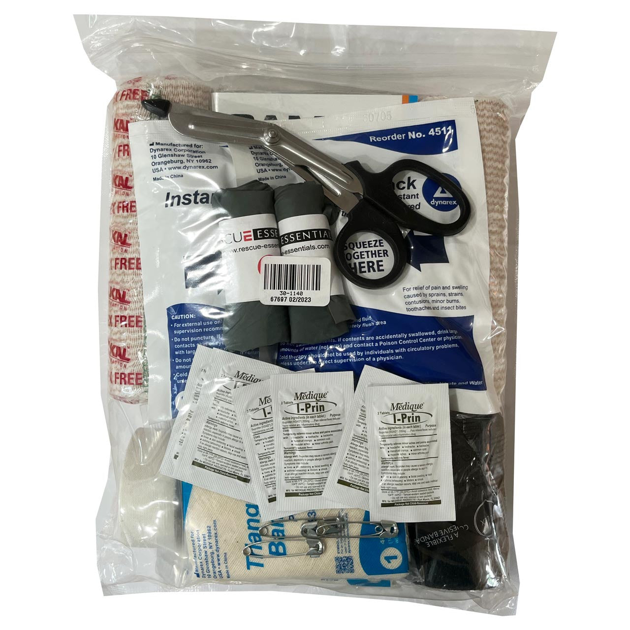 Immobilization Module, back of packaging
