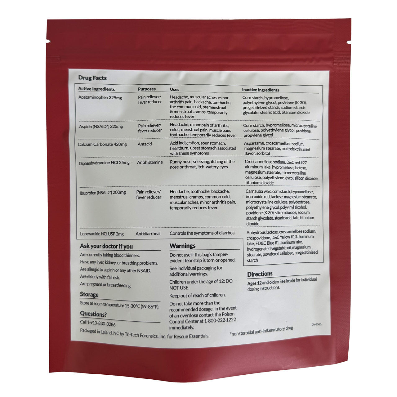 Medications Unit Dose Pack
