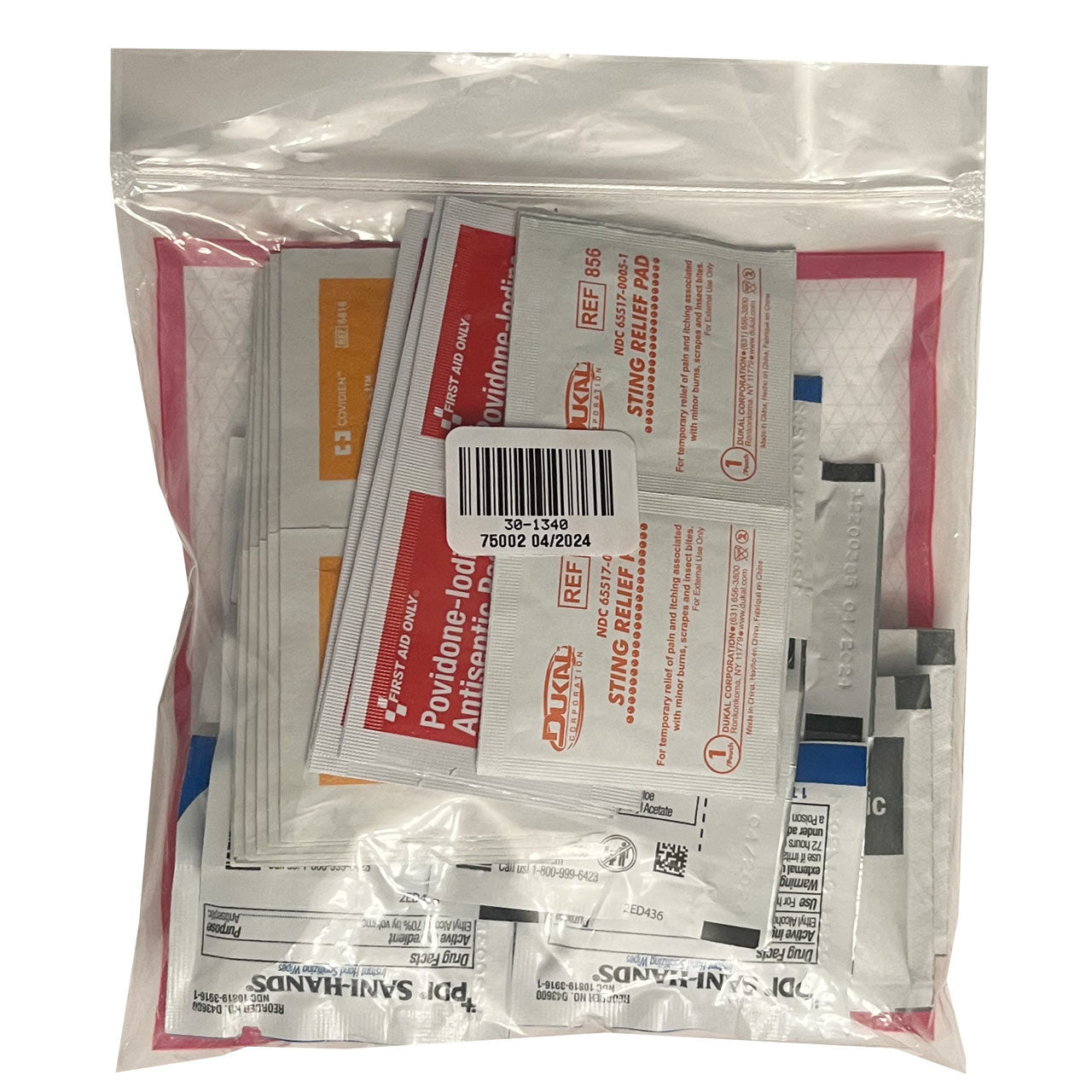 Wound Prep Module, back of packaging