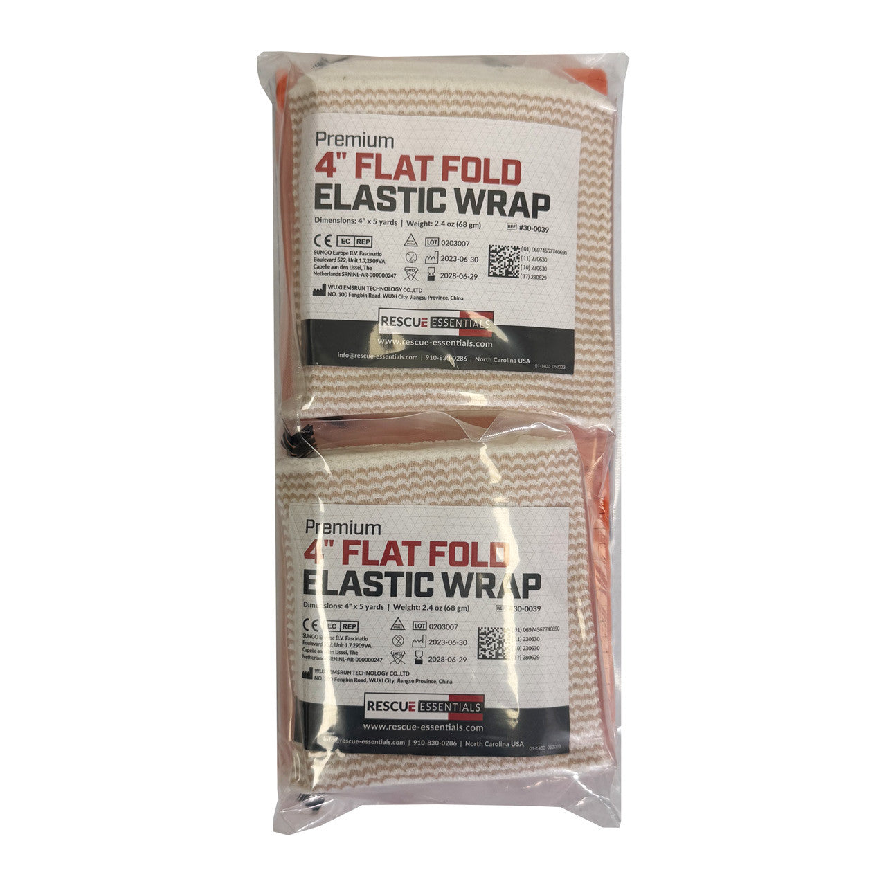 SAM Splint Combo Pack - (36" Orange/Blue Flat Splint with 4" Elastic Wraps)