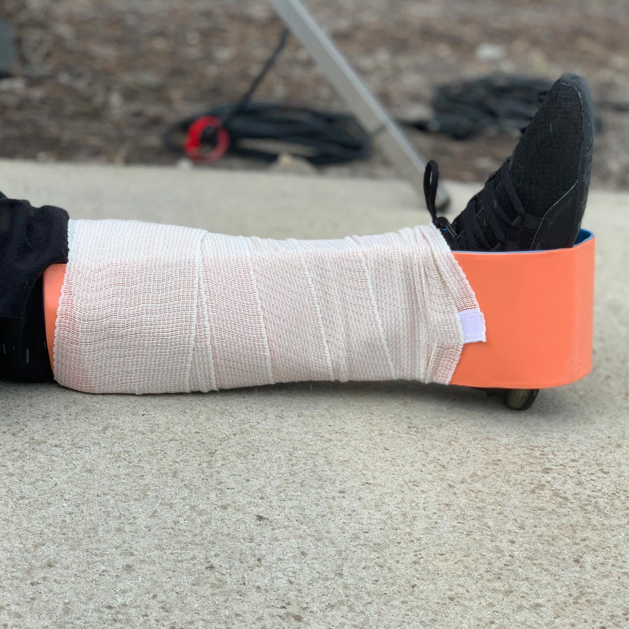 SAM Splint Combo Pack - (36" Orange/Blue Flat Splint with 4" Elastic Wraps)
