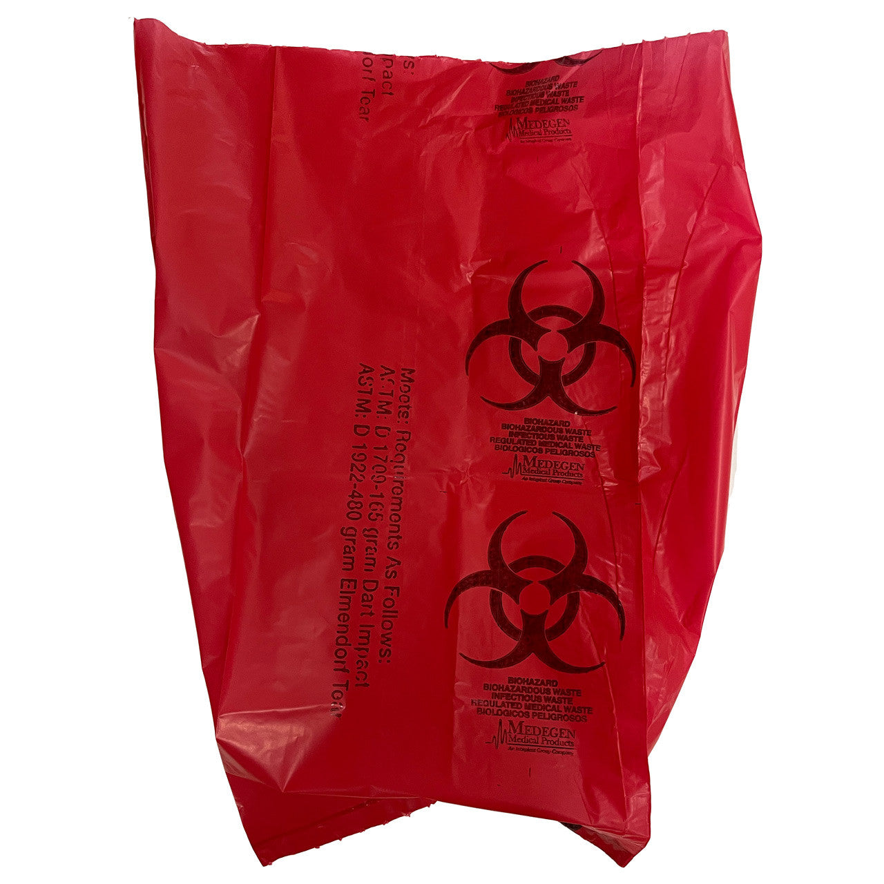 Biohazard Bags for Infectious Waste - 5-Pack