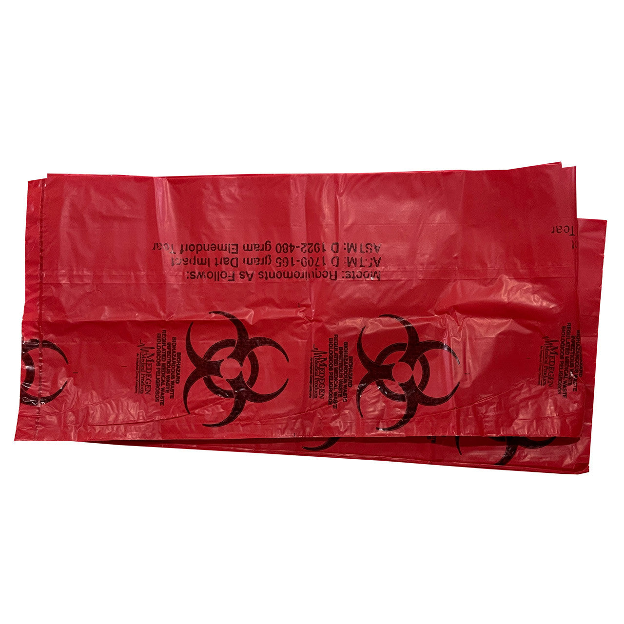 Biohazard Bags for Infectious Waste - 5-Pack