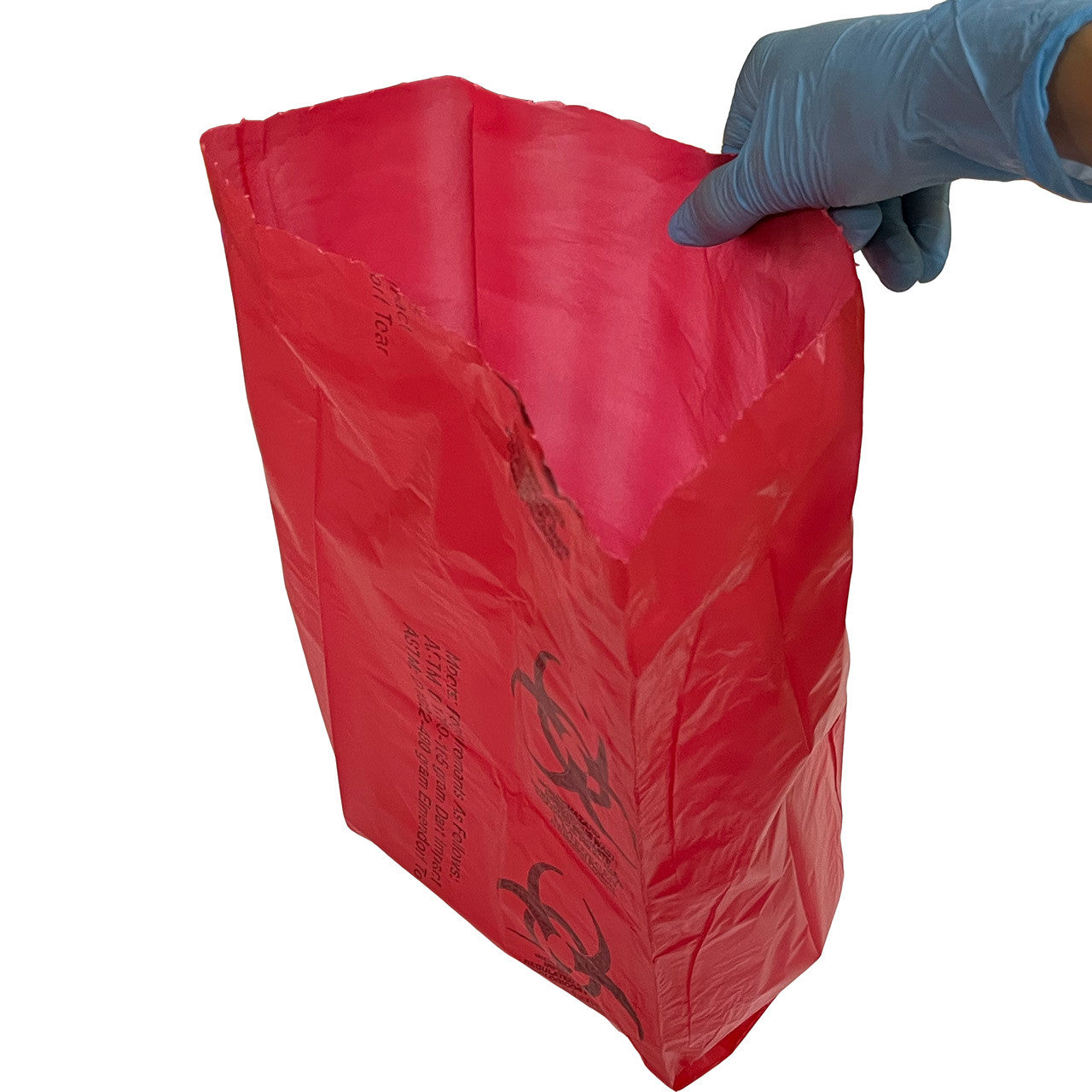 Biohazard Bags for Infectious Waste - 5-Pack