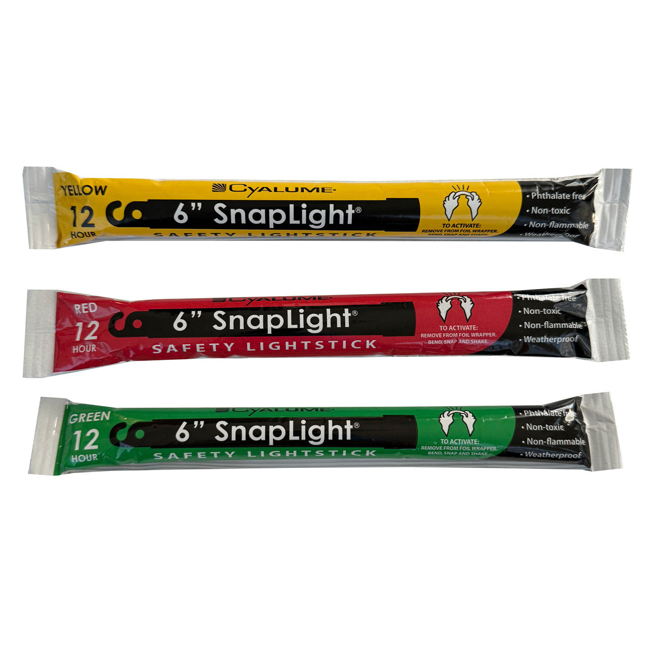 Cyalume Triage Light Stick Combo, all three colors