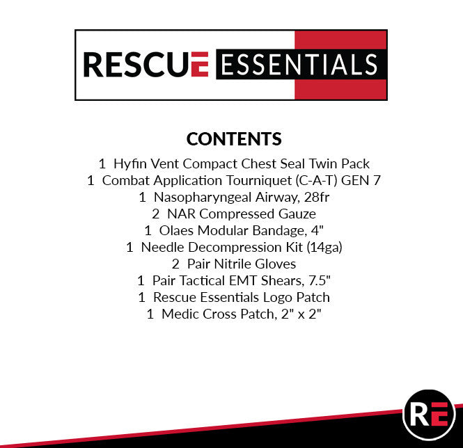 EMT Rip-Away Lite Operator Kit, contents list