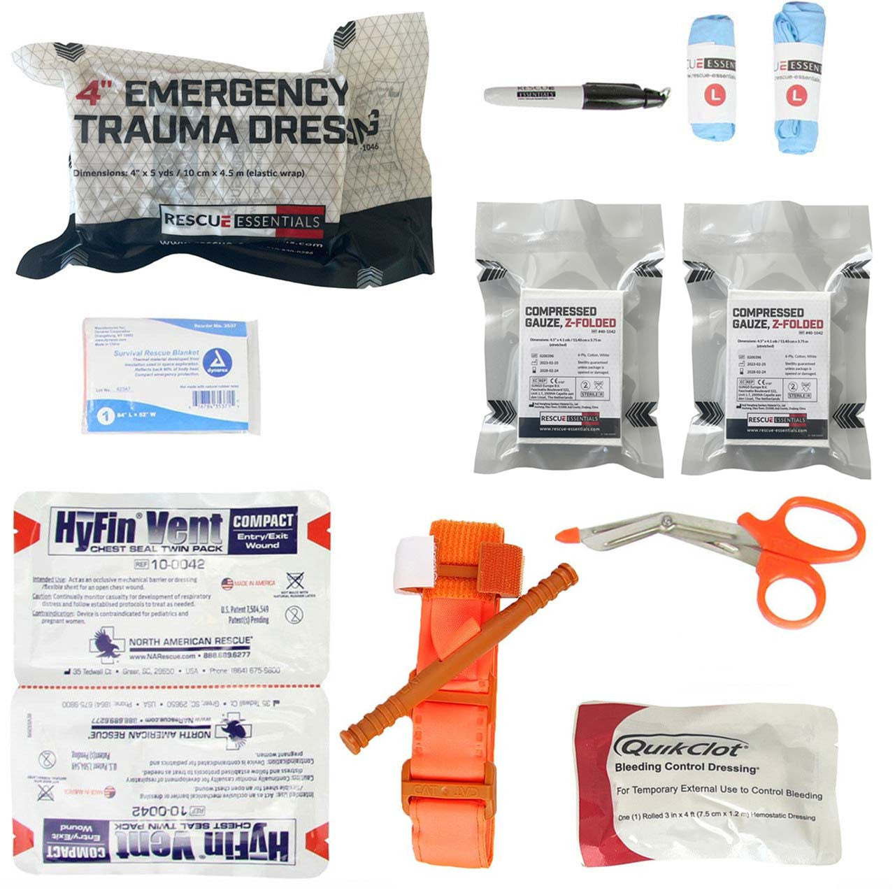 Stop the Bleed Advanced Module - Components with CAT Tourniquet