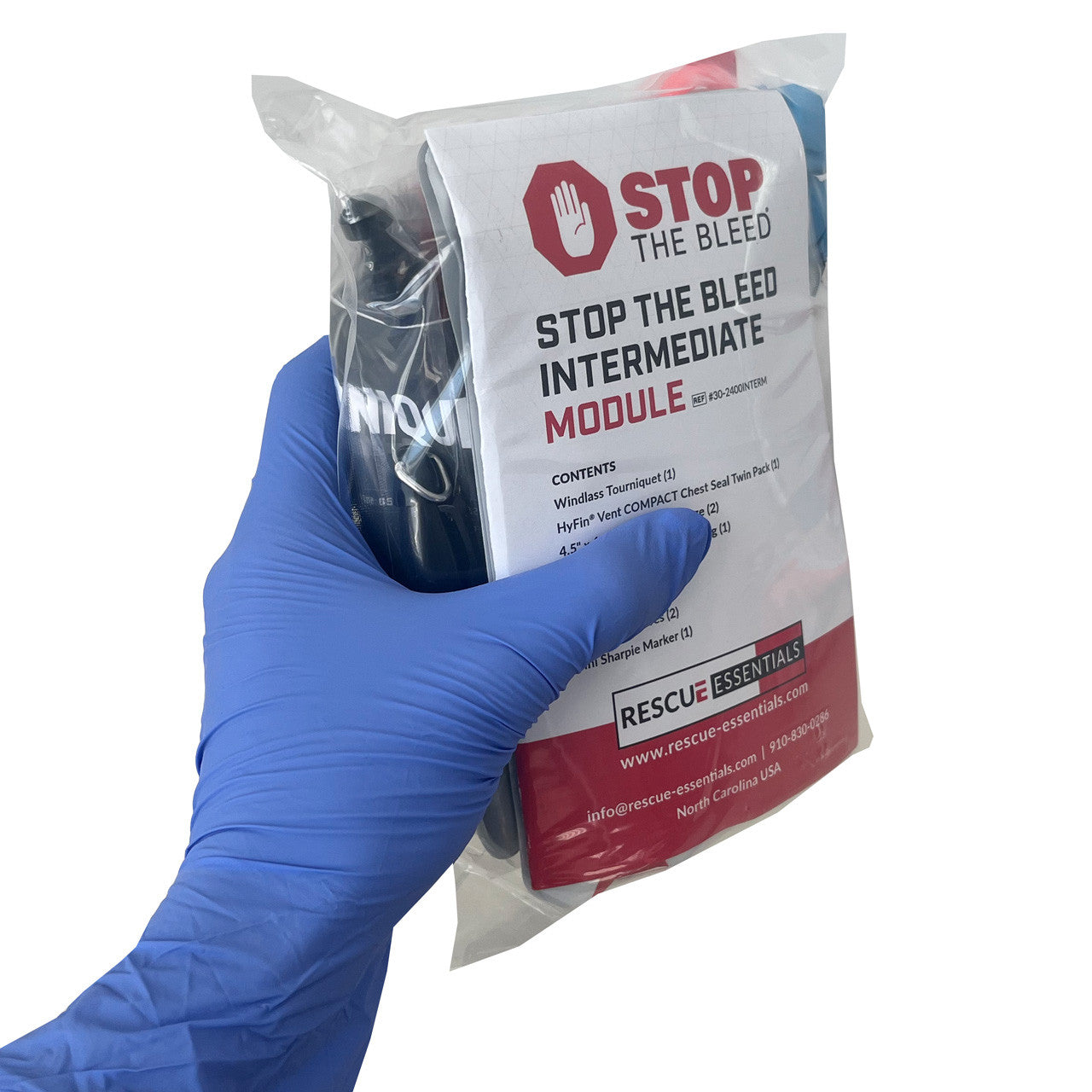 Intermediate Stop the Bleed Module in hand