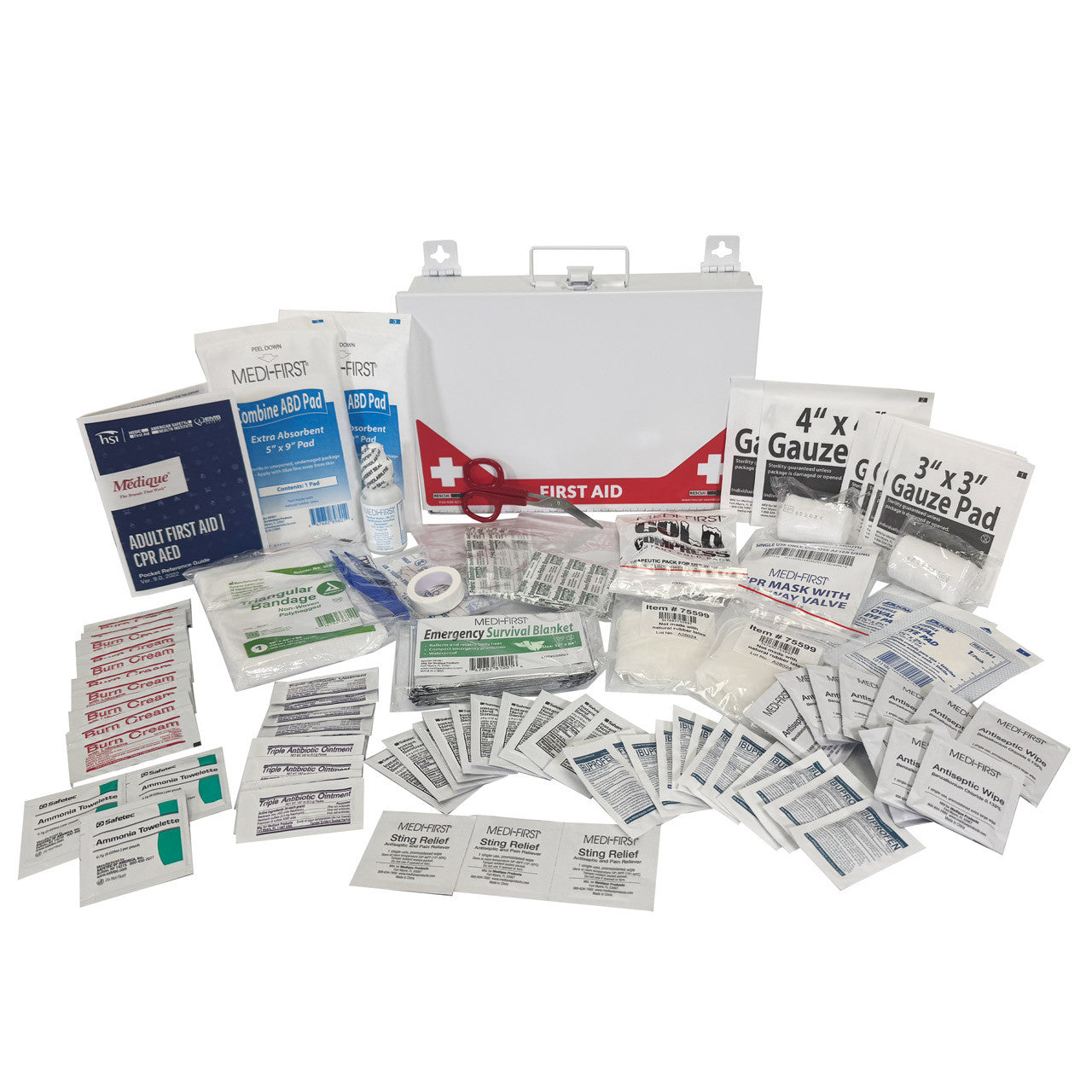 Class A ANSI Rated First Aid Kit - 25 Person