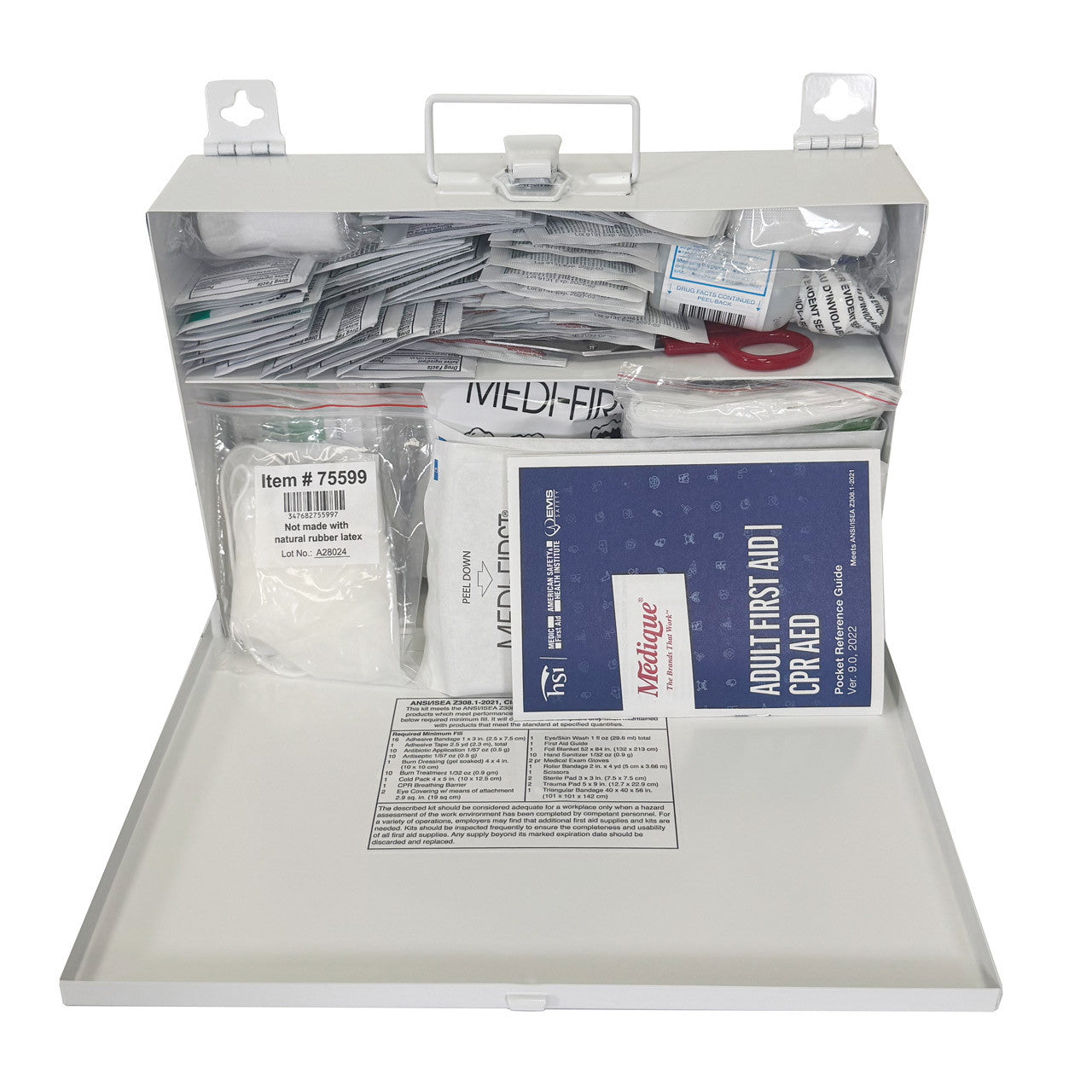 Class A ANSI Rated First Aid Kit - 25 Person