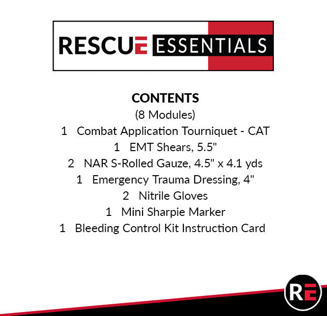 Bleeding Control Station - Basic - Recessed Cabinet