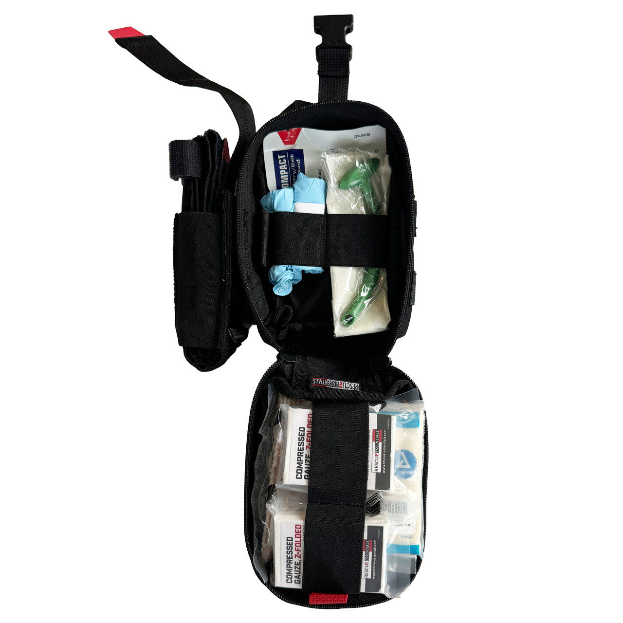 CBP IFAK 2 black color open by rescue essentials