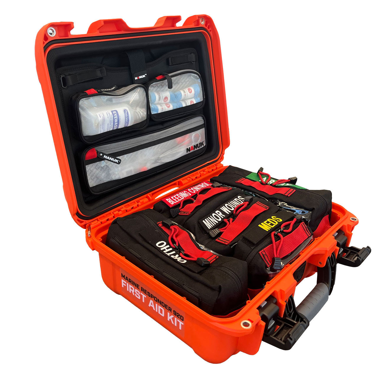 Marine Responder 920 Hard Case First Aid Kit, Open