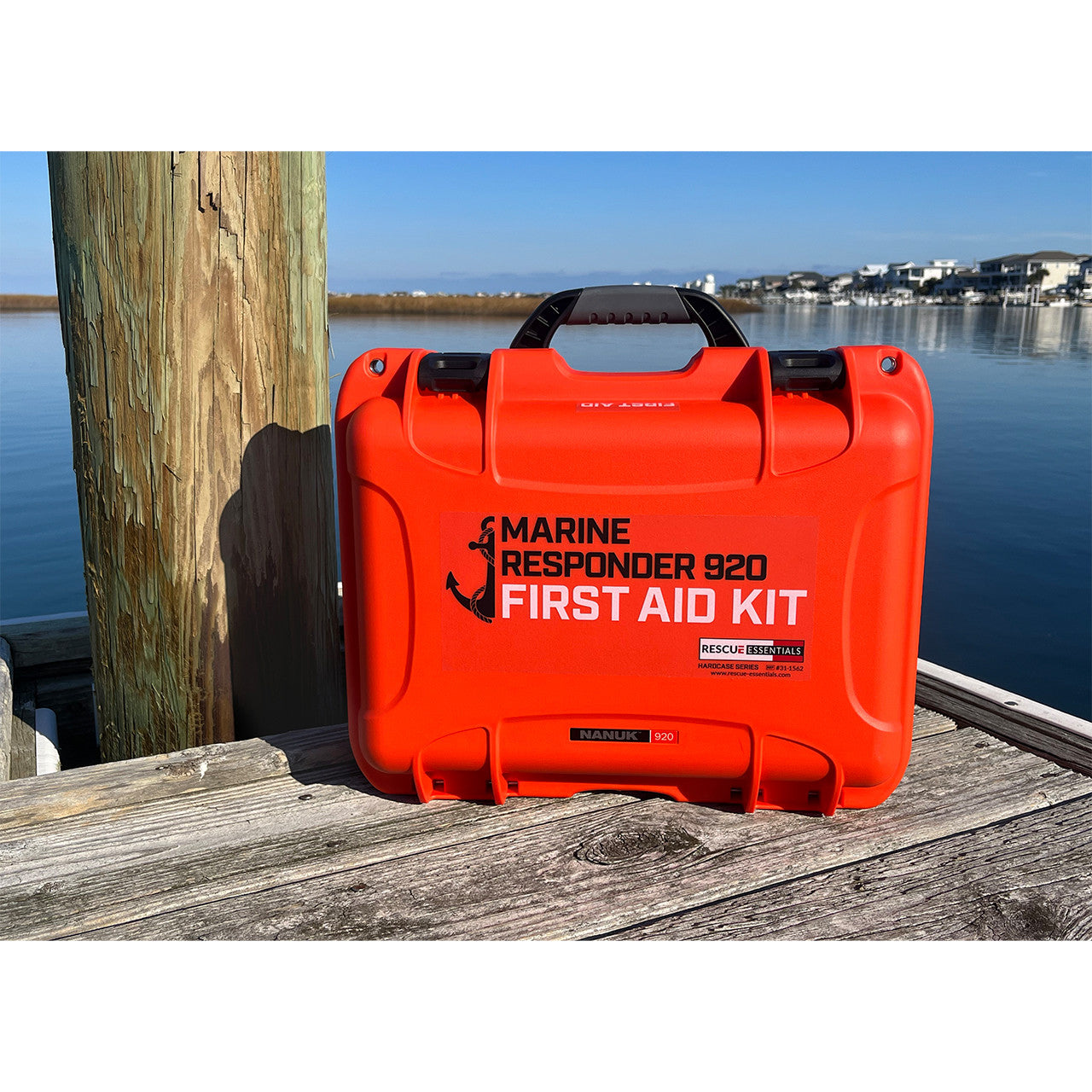 Marine Responder 920 Hard Case First Aid Kit on dock