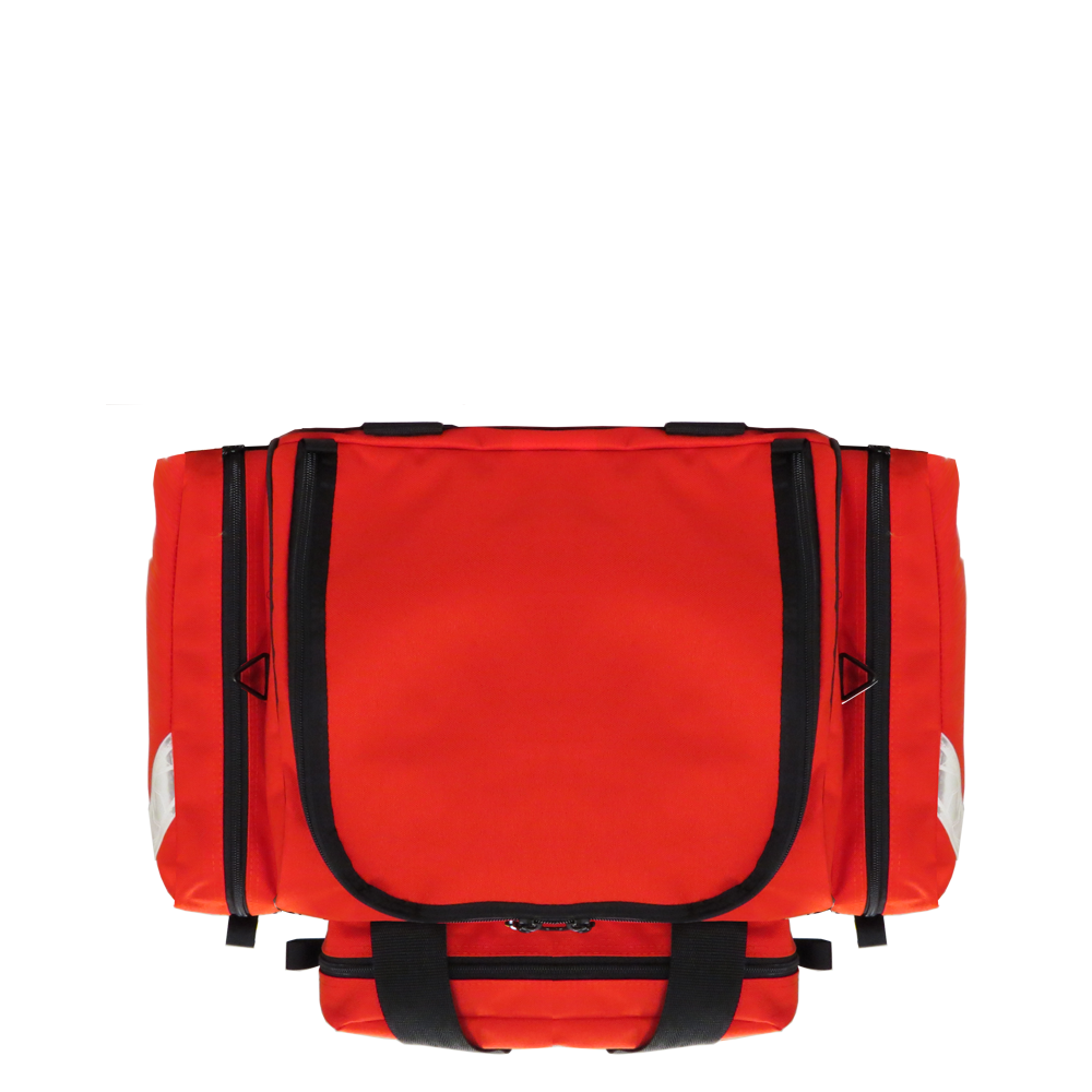 Pack Case Triple by Iron Duck, Orange, Closed Top View