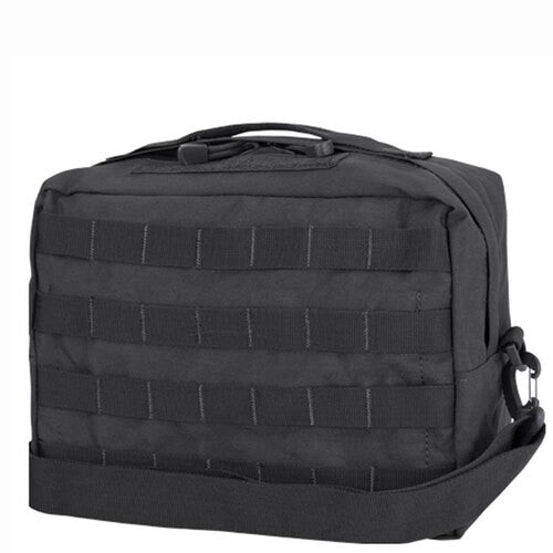 Black Utility Shoulder Bag, front