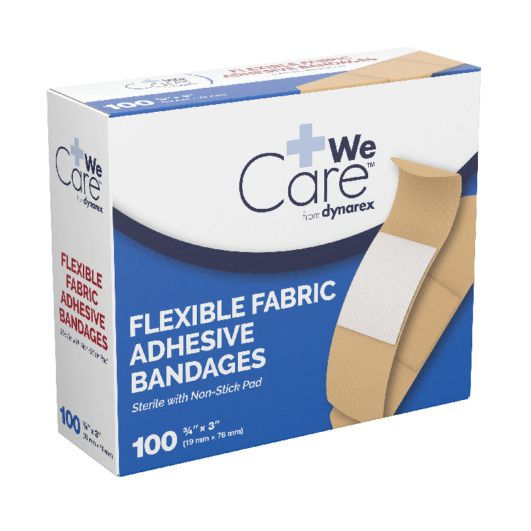 Adhesive Flexible Fabric Bandages - Box of 100