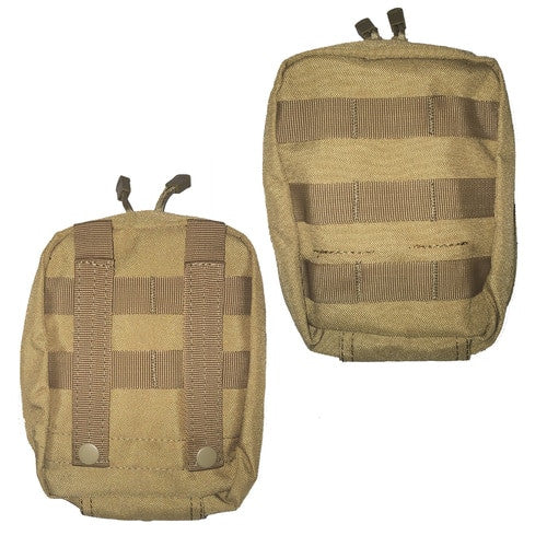 Tan First Aid Pouch, front and back