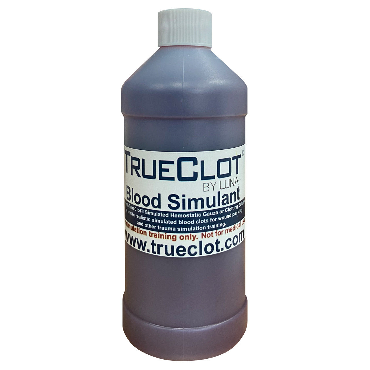 Blood Simulant, Pre-Mixed by TrueClot bottle