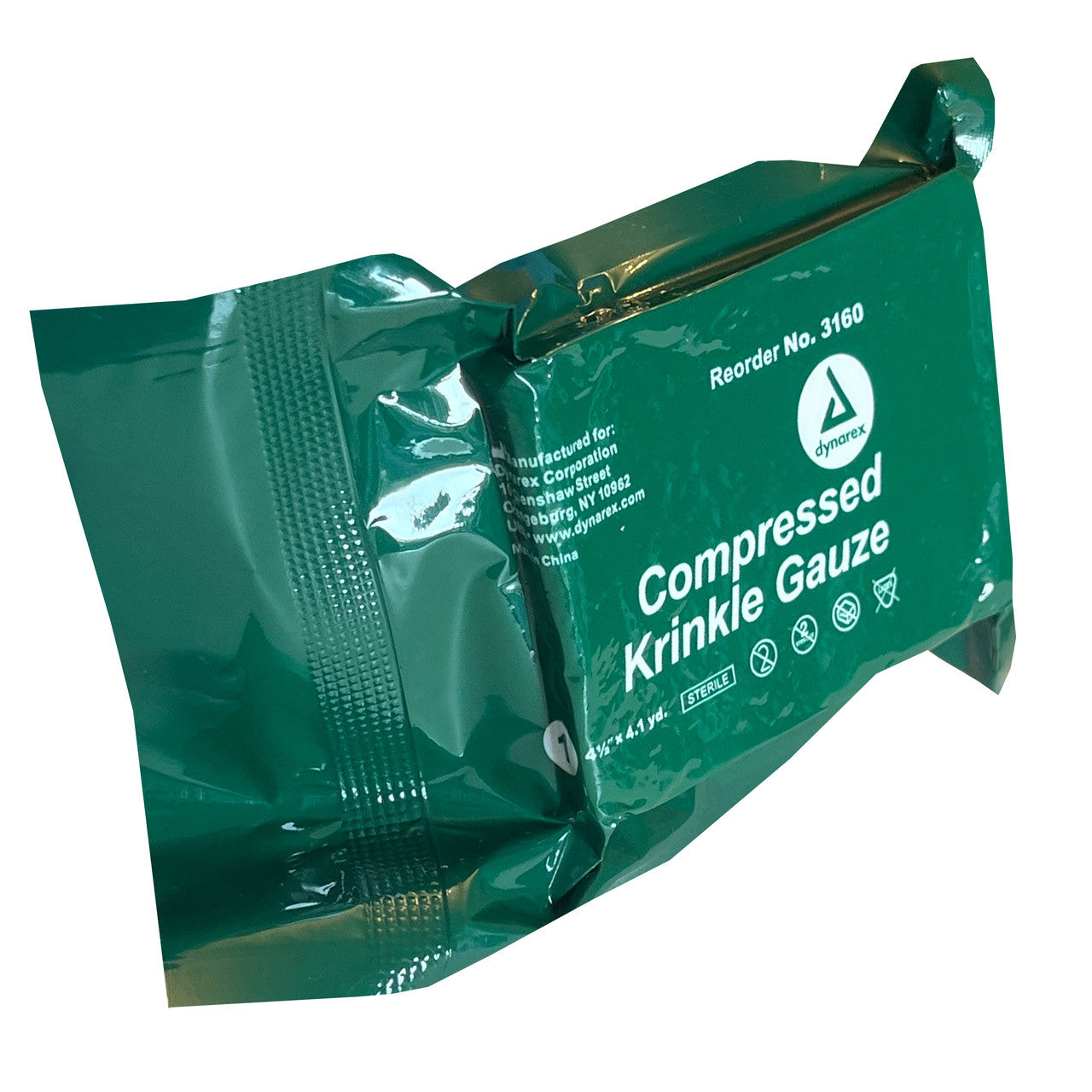 Z Folded Krinkle Gauze, side angle