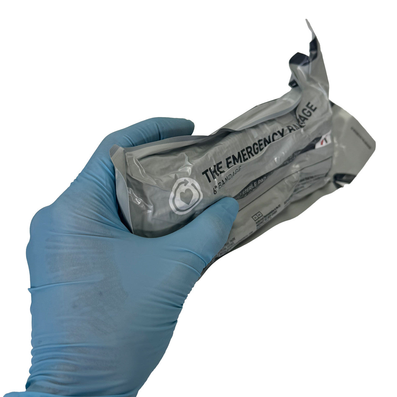 Israeli Emergency Bandage, front in hand