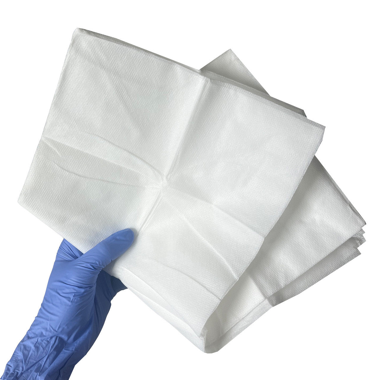 TACWrap Multi-purpose Dry Burn Dressing/Cravat, slightly unfolded in hand